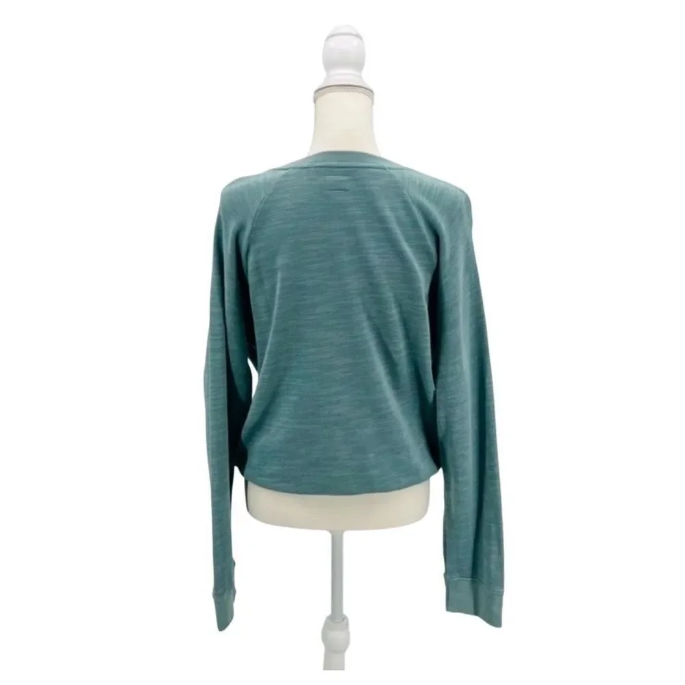 J.Crew Sweatshirt Vintage Fleece Blue Cotton Size M